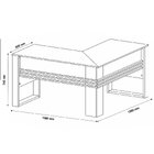 Mesa De Canto Para Escritório Em L Angular Detalhe Ripado Amê