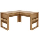 Mesa De Canto Para Escritório Em L Angular Detalhe Ripado Amê