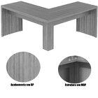 Mesa De Canto Para Escritório Em L Angular Mdp Preto