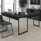 Mesa De Canto Para Escritorio Estilo Industrial 133160 Preto