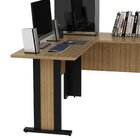 Mesa De Canto Para Escritório Ou Atendimento 160cm Tampo Offi