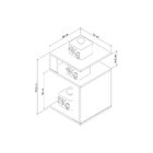 Mesa De Canto Para Sala Appunto Nogueira E Preto