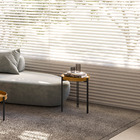 Mesa De Canto Para Sala De Estar Industrial Sintético Caramel