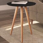 Mesa De Canto Preto/claro 24600 - Artesano