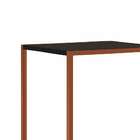 Mesa De Canto Preto/cobre 27820 - Artesano