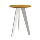 Mesa De Canto Prince Com Pés Branco - Reller Móveis