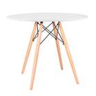Mesa De Canto Redonda Eames-empório  - Branco