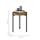 Mesa De Canto Redonda Fleming Nature Fosco