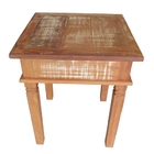 Mesa De Canto Rústica Nemêsis Em Madeira De Demolição - Cód 2