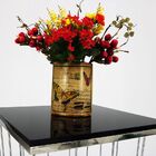 Mesa De Canto Sala Quarto Decoração Em Inox Madri - Preto - H