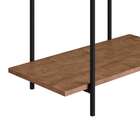 Mesa De Canto Tube 2 Prateleiras Vermont/preto – Artesano