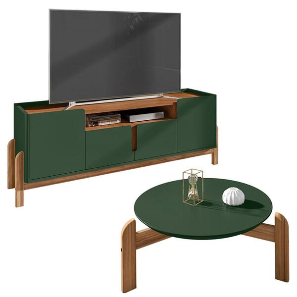 Mesa De Centro 006008 E Rack Para Sala 190cm 011081 Dcasa.