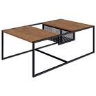 Mesa De Centro 100cm Est Aço York Artesano