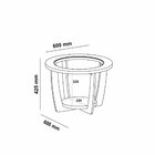 Mesa De Centro 100% Mdf Com Vidro Temperado Curve Branco