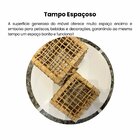 Mesa De Centro 100% Mdf Com Vidro Temperado Curve Branco