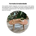 Mesa De Centro 100% Mdf Design Orgânica Terracota/carvalho