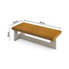 Mesa De Centro 100% Mdf Esparta Off White Carvalho