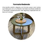 Mesa De Centro 100% Mdf Jasmin Carvalho/menta