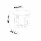 Mesa De Centro 100% Mdf Jasmin Cedro