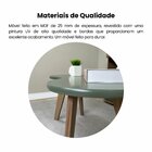 Mesa De Centro 100% Mdf Orgânica Menta