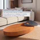 Mesa De Centro 100% Mdf Para Sala De Estar Pivô Cinamomo/laca