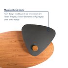 Mesa De Centro 100% Mdf Para Sala De Estar Pivô Cinamomo/laca