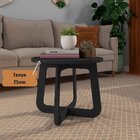 Mesa De Centro 100% Mdf Tampo Redondo Em Mdf 59x49cm Jasmin A