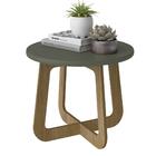 Mesa De Centro 100% Mdf Tampo Redondo Em Mdf 59x49cm Jasmin A