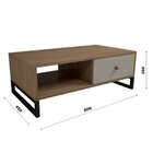 Mesa De Centro 1 Gaveta 1 Nicho Scandinavian Movenord Itapuã/