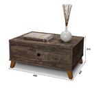 Mesa De Centro 1 Gaveta Sala De Estar Castani Camboja