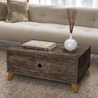 Mesa De Centro 1 Gaveta Sala De Estar Castani Camboja