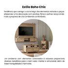 Mesa De Centro 2 Gavetas E Detalhe Em Impressão Palha Trama C