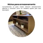 Mesa De Centro 2 Gavetas E Detalhe Em Impressão Palha Trama C
