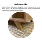 Mesa De Centro 2 Gavetas E Detalhe Em Impressão Palha Trama C