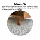 Mesa De Centro 2 Gavetas E Detalhe Em Impressão Palha Trama C