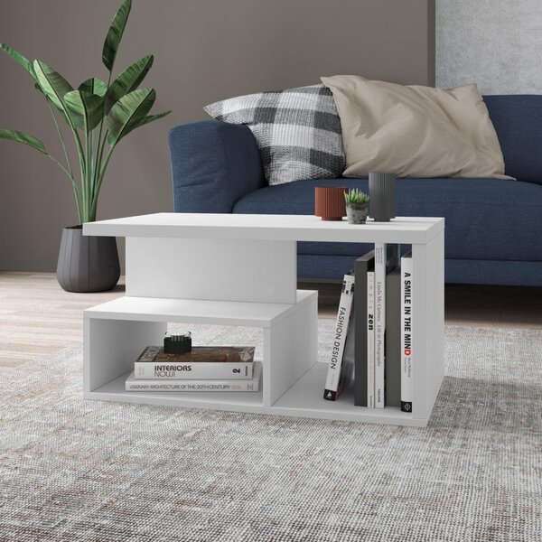 Mesa De Centro 2 Nichos Linea Appunto Branco