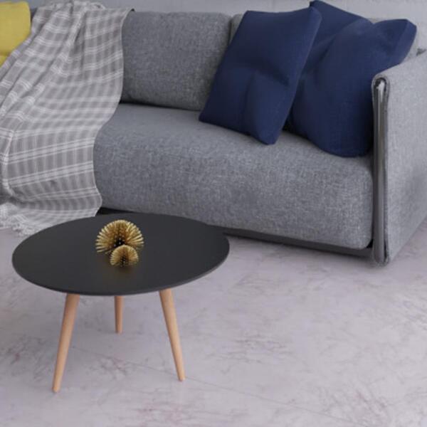 Mesa De Centro 65cm Multimóveis Cr45097 Preto Laca