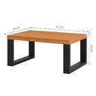 Mesa De Centro 67cm Industrial Mdf F13 Pradel