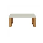 Mesa De Centro 89,5cm X 53cm Industrial Freijo/ Off White