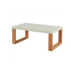 Mesa De Centro 89,5cm X 53cm Industrial Freijo/ Off White