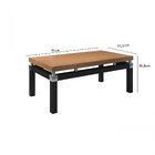 Mesa De Centro 91x51,5cm Malva Artefamol Preto/demolição