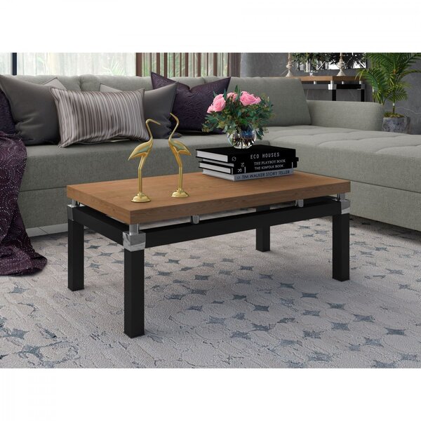 Mesa De Centro 91x51,5cm Malva Artefamol Preto/demolição