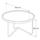 Mesa De Centro Alamanda Com Espelho Preto/bronze - Jb Bechara