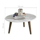 Mesa De Centro Amarante Marmorizada Carrara