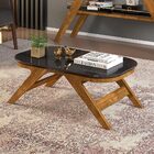 Mesa De Centro Anne Tronco Ripado Com Preto - D'rossi