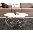 Mesa De Centro Aramado Marselha Tampo Em Madeira Zidi