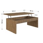 Mesa De Centro Articulada Para Sala De Estar Brisa Olmo