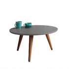 Mesa De Centro Babi Pés Palito Cinza Moonstone Bnn Decor