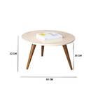 Mesa De Centro Babi Pés Palito Off White Bnn Decor