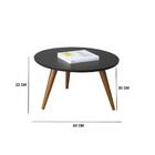 Mesa De Centro Babi Pés Palito Preto Tana Decor